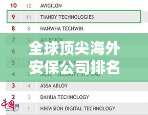 全球顶尖海外安保公司排名TOP10